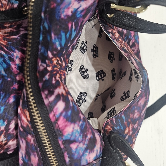Rare Juicy Couture Tote Bag Tie Dye Colorful Weekend Travel Bag - Picture 10 of 12